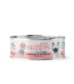 NAXOS CAT STERILIZED - wieprzowina i cielęcina - puszka dla kotów sterylizowanych 85g