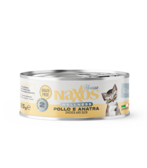 NAXOS CAT KITTEN - kurczak i kaczka - puszka dla kociąt 85g