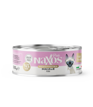 NAXOS CAT STERILIZED MONO - wieprzowina - puszka dla kotów sterylizowanych 85g