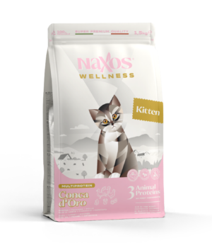 NAXOS CAT KITTEN - kaczka, kurczak, indyk - karma dla kociąt 1,5 kg