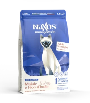 NAXOS CAT STERILIZED MONO - wieprzowina i opuncja figowa - monobiałkowa karma dla kotów sterylizowanych 1,5 kg
