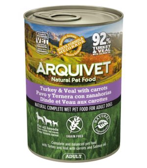 Arquivet mokra karma dla psa z indykiem i cielęciną 400g