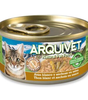 Arquivet Puszka dla kota z tuńczykiem i sardelką 80 g